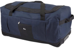 Go Explore 80 Litre Large Wheeled Holdall - Navy.